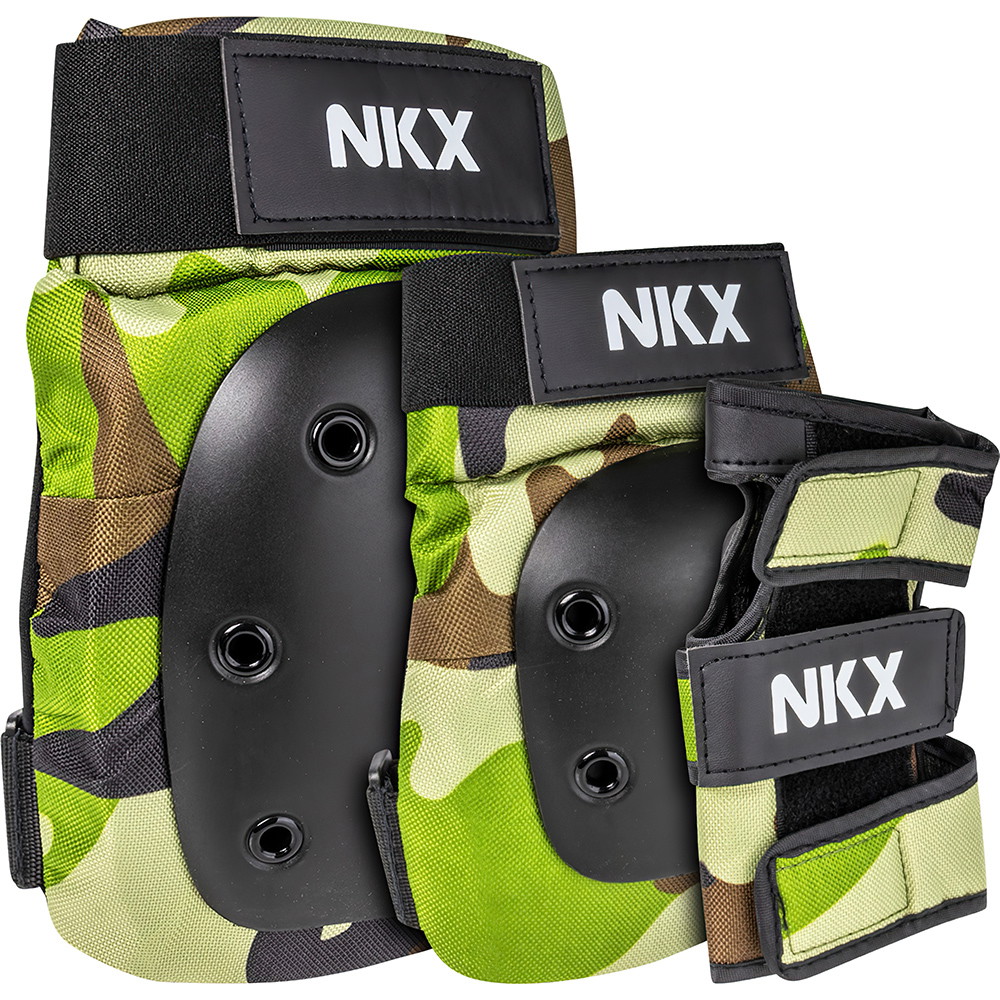 NKX 3-Pack Pro Protective Gear - Ginocchiere, Gomitiere e Polsiere