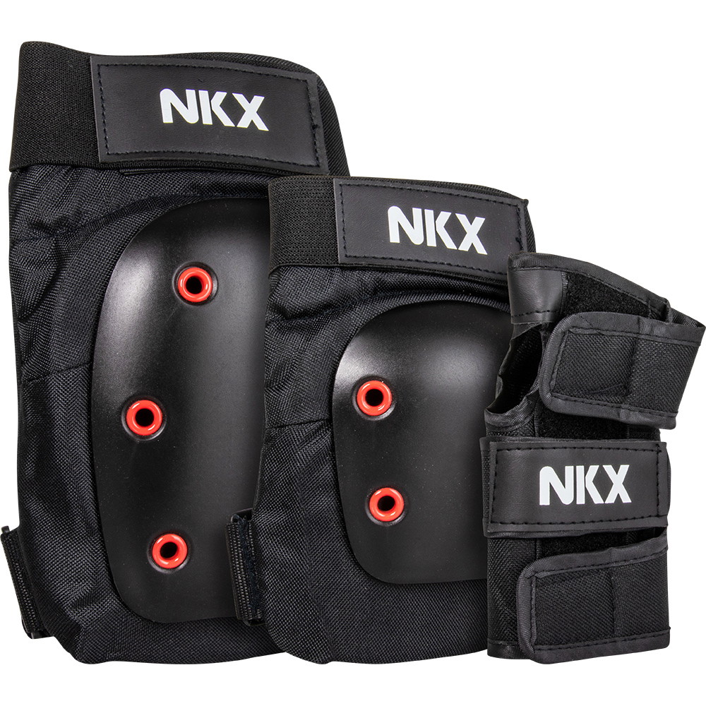 NKX 3-Pack Pro Protective Gear - Ginocchiere, Gomitiere e Polsiere