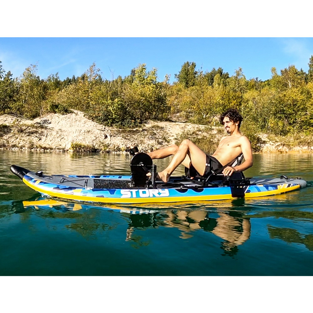 Kayak/SUP pedale ibrido gonfiabile singolo Story