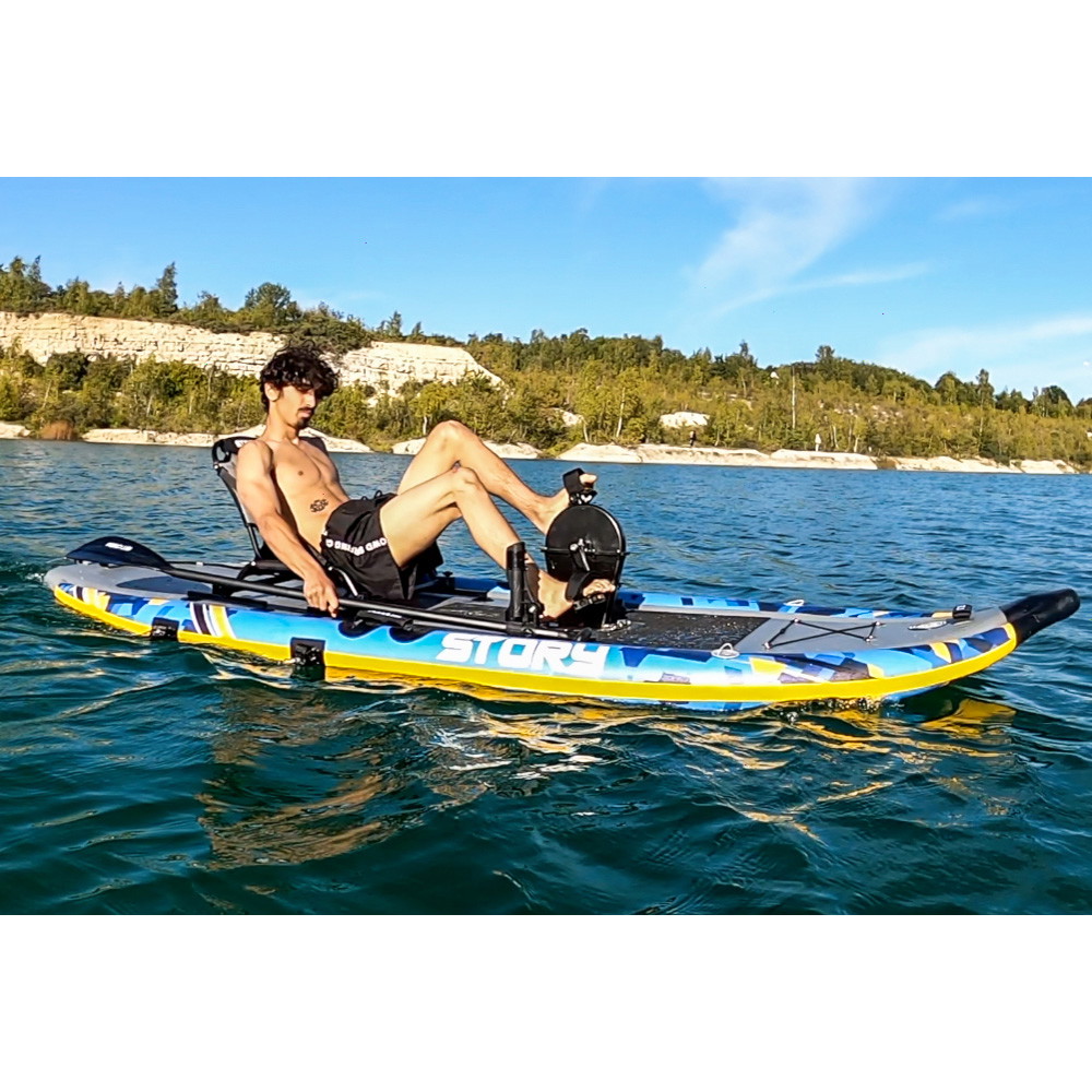 Kayak/SUP pedale ibrido gonfiabile singolo Story