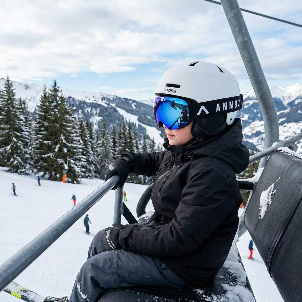 Annox Squad Occhiali da Sci/Snowboard per Bambini