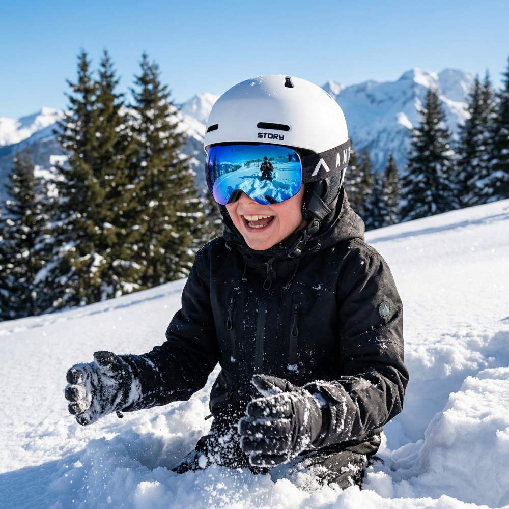 Annox Squad Occhiali da Sci/Snowboard per Bambini