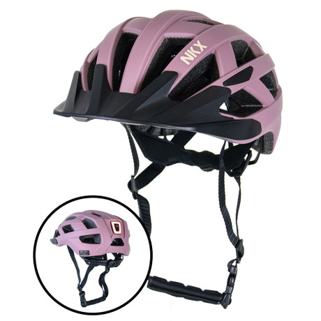 NKX City LED Casco da bici con luce incorporata