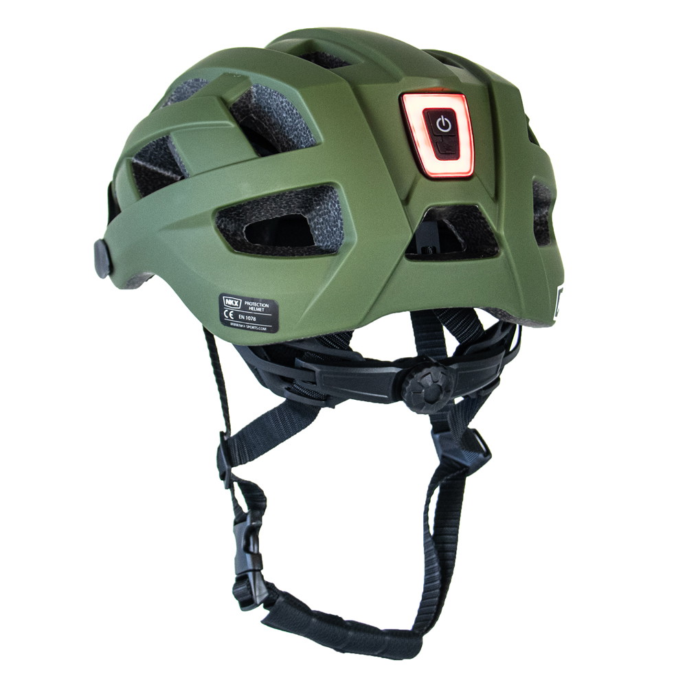 Casco da Bicicletta LED NKX City con luce integrata