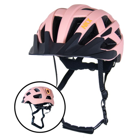 NKX City LED Casco da bici con luce incorporata