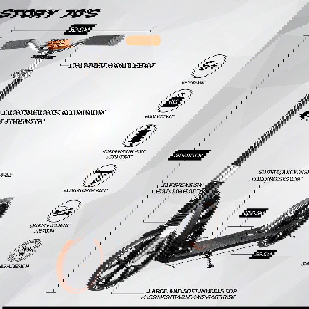 Moto Monopattino Elettrico Chopper Scooter Elettrico City Coco - Main Image