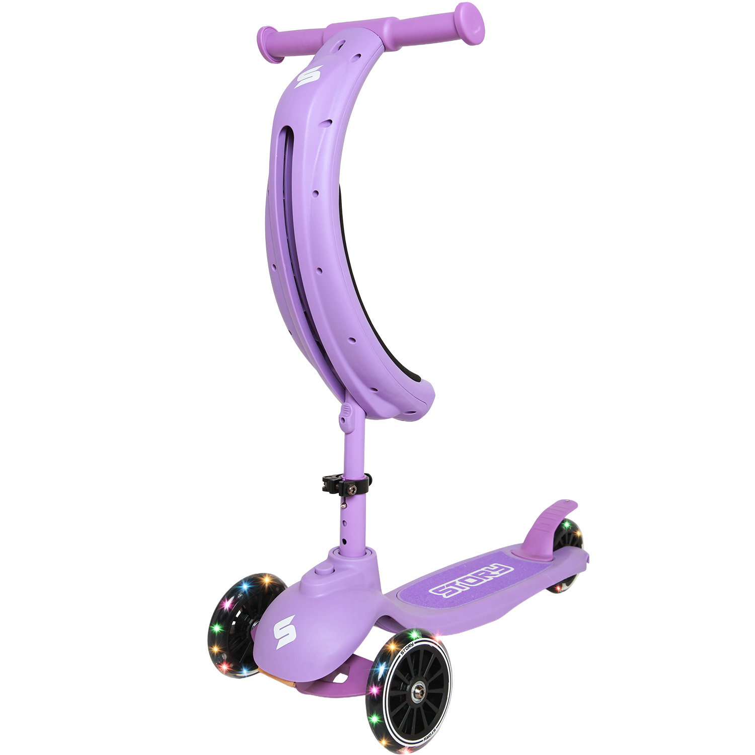 Story 4IN1 LED Kids scooter a 3 ruote