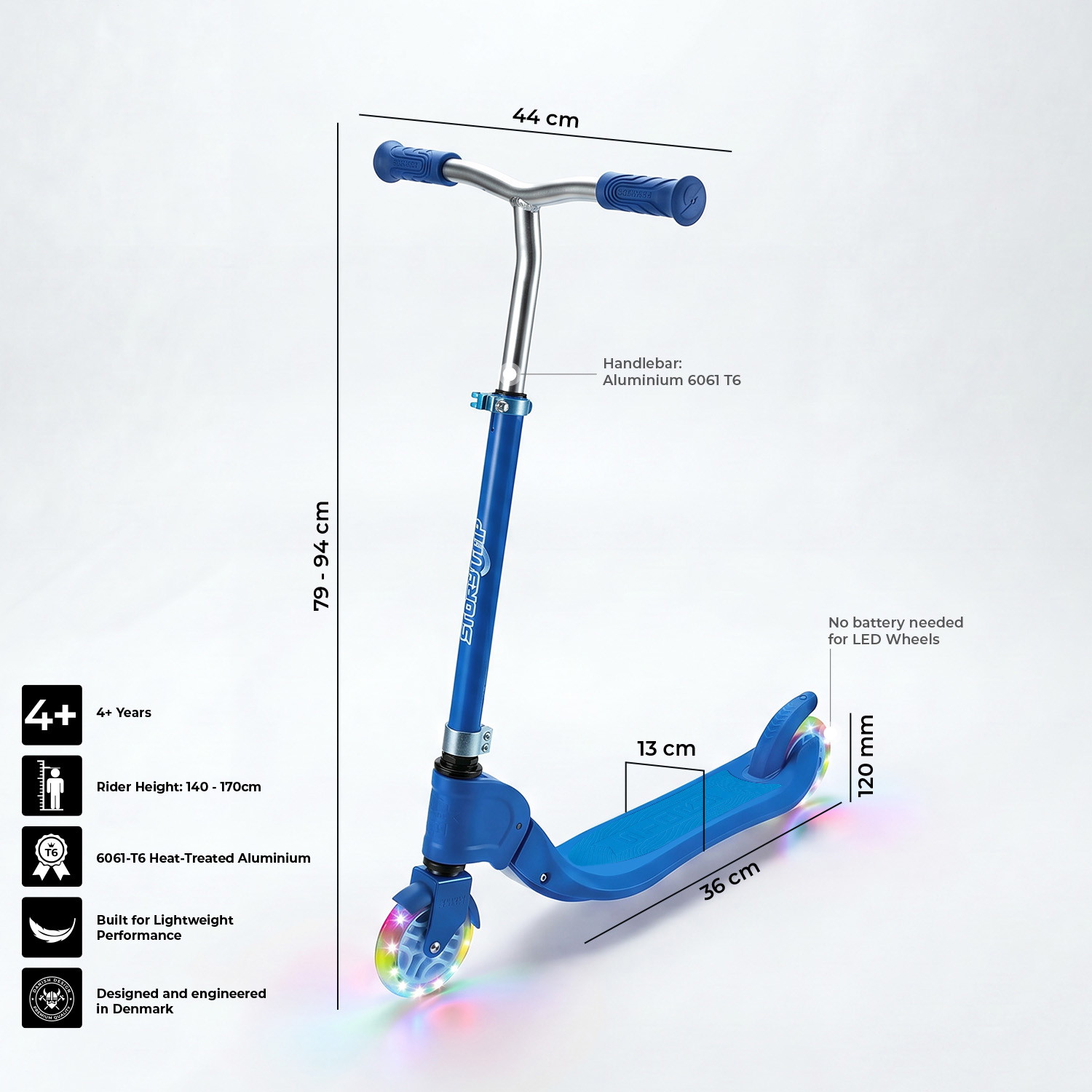 Story Flip Monopattino Pieghevole con LED