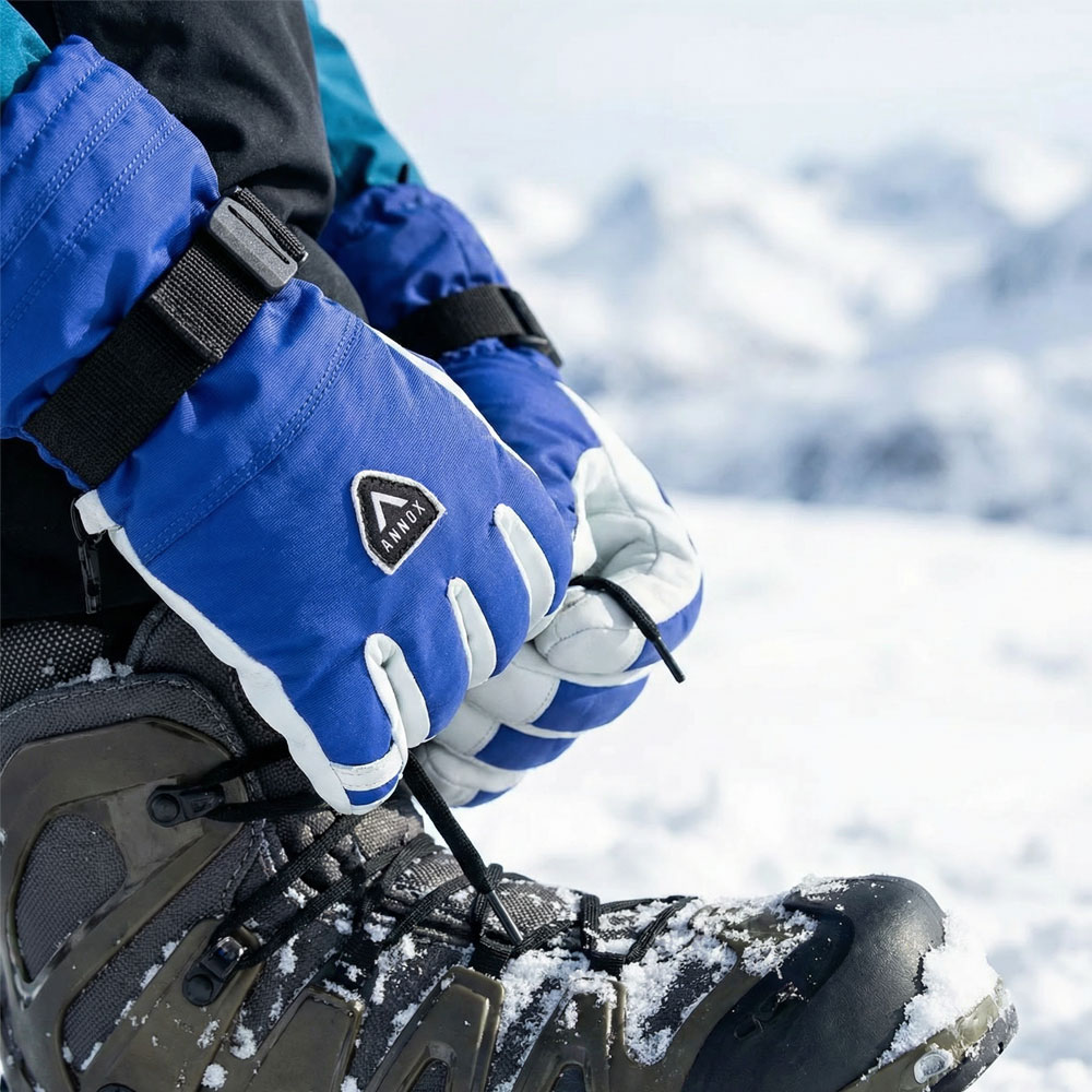 Annox Alpine Guanti da sci in pelle