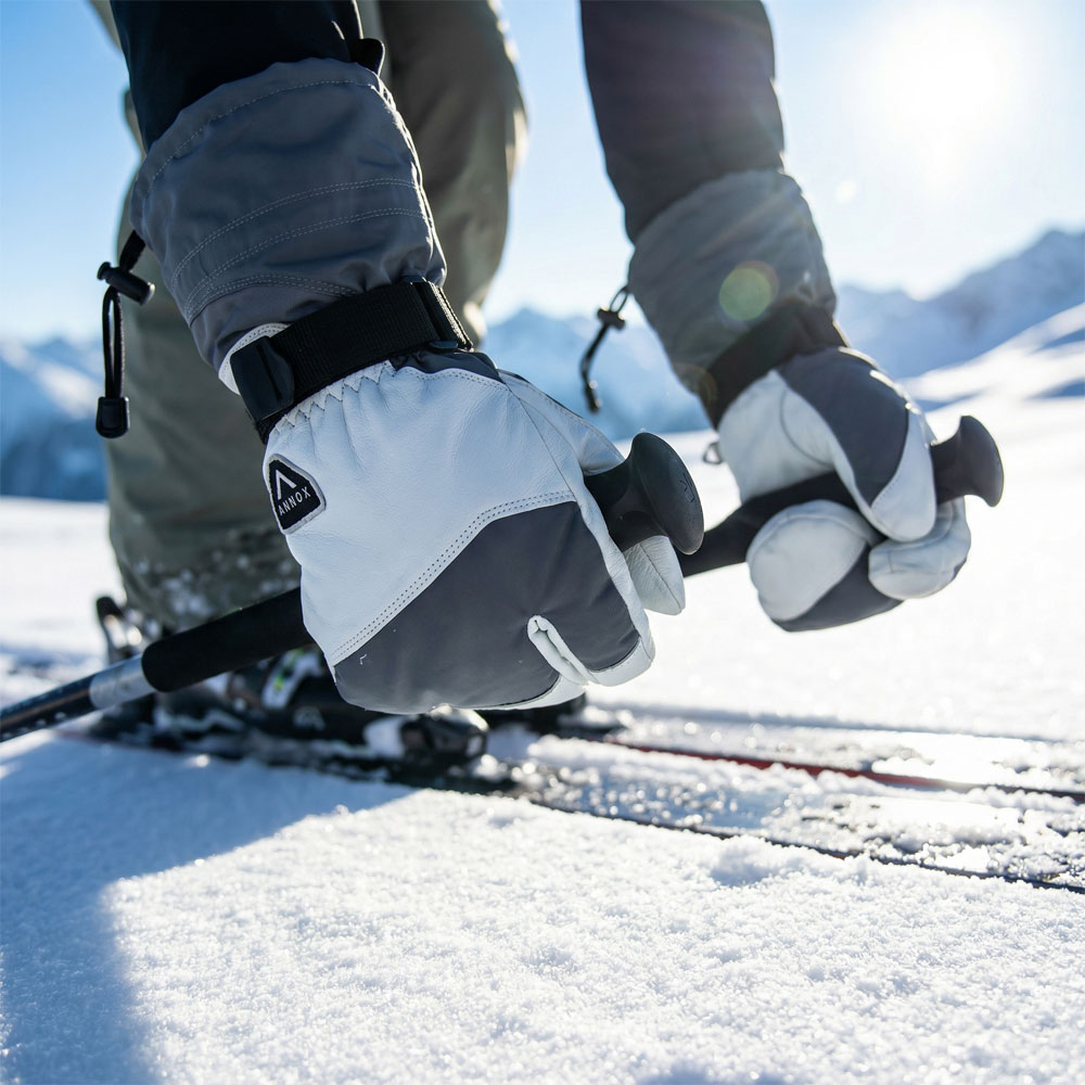 Annox Alpine Guanti da sci in pelle