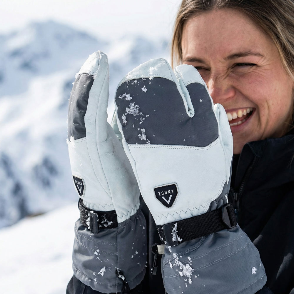 Annox Alpine Guanti da sci in pelle