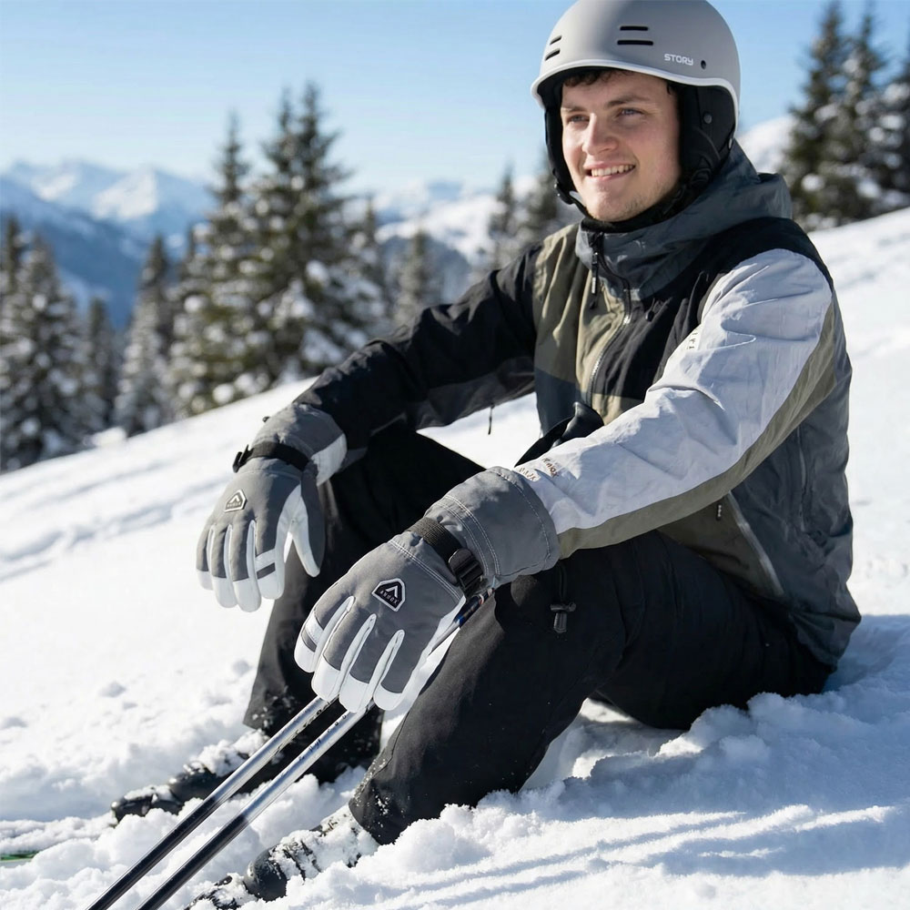 Annox Alpine Guanti da sci in pelle