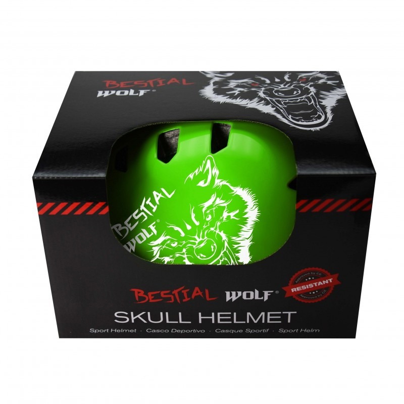 Bestial Wolf Skull Casco