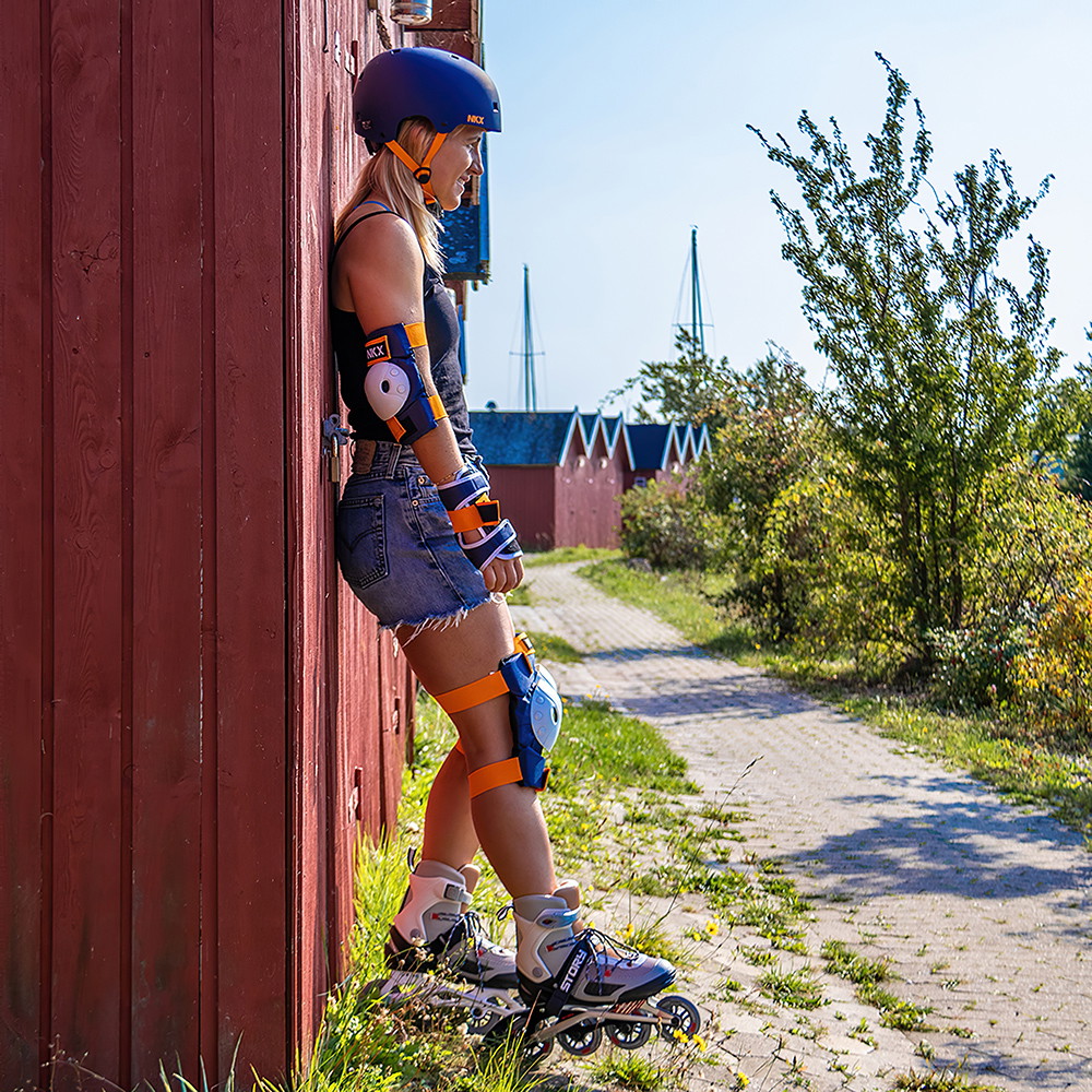 NKX Kids 3-Pack Pro Protective Gear - Ginocchiere, Gomitiere e Protezioni per Polsi