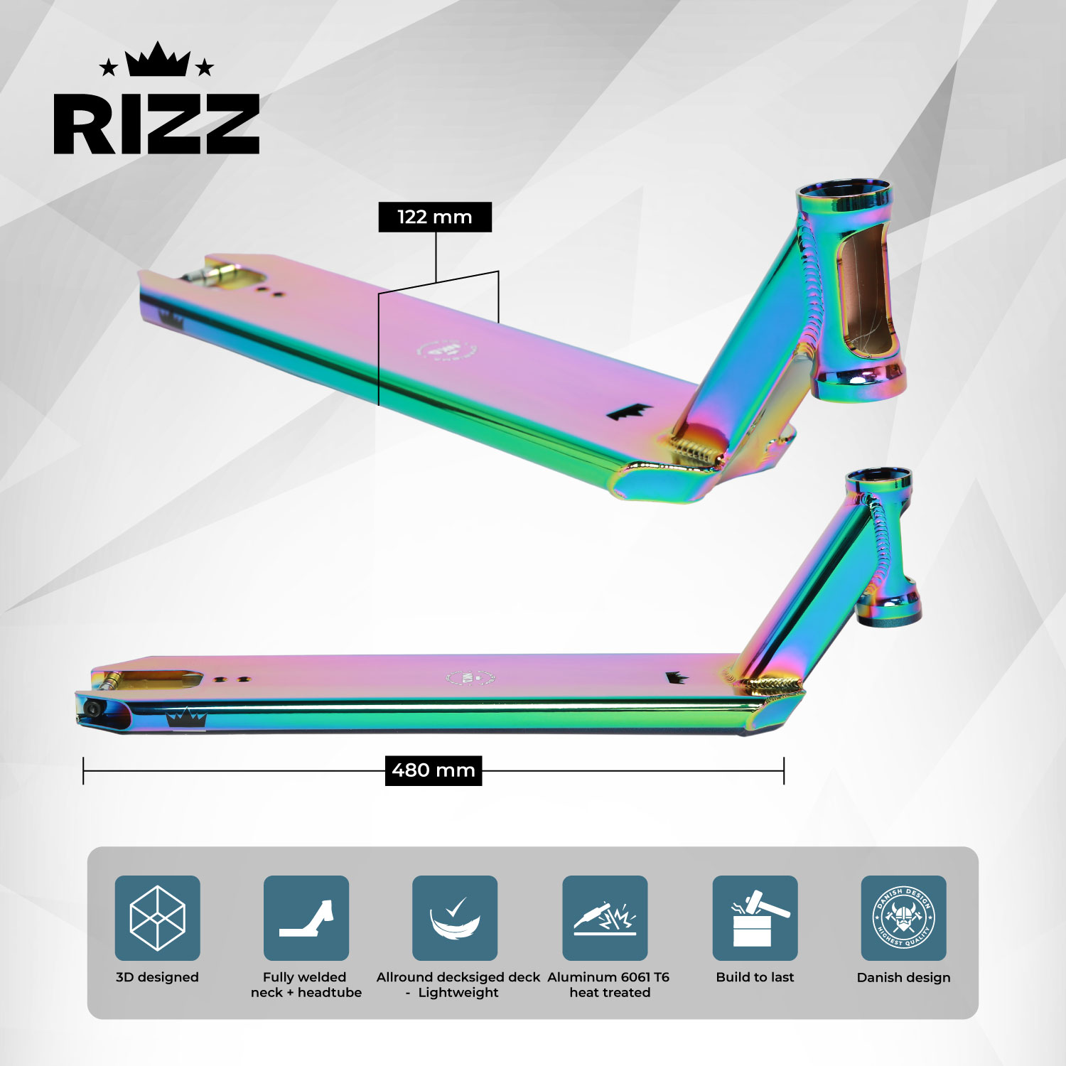 NKD Rizz Monopattino Freestyle Deck