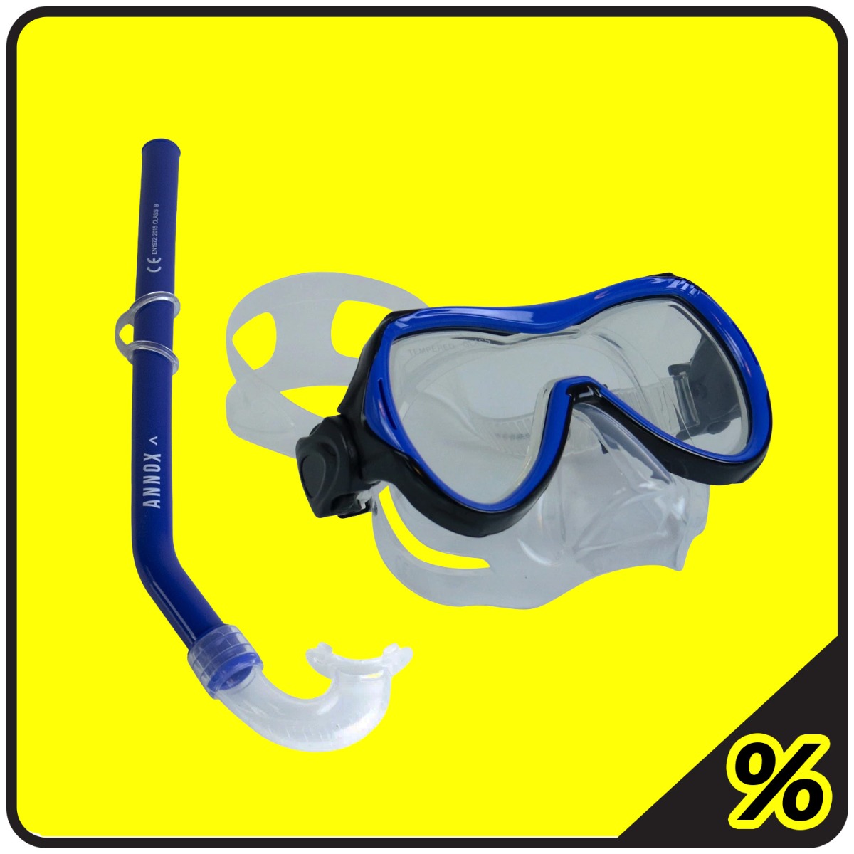 Set da snorkeling Annox per bambini (8-15) - Blu