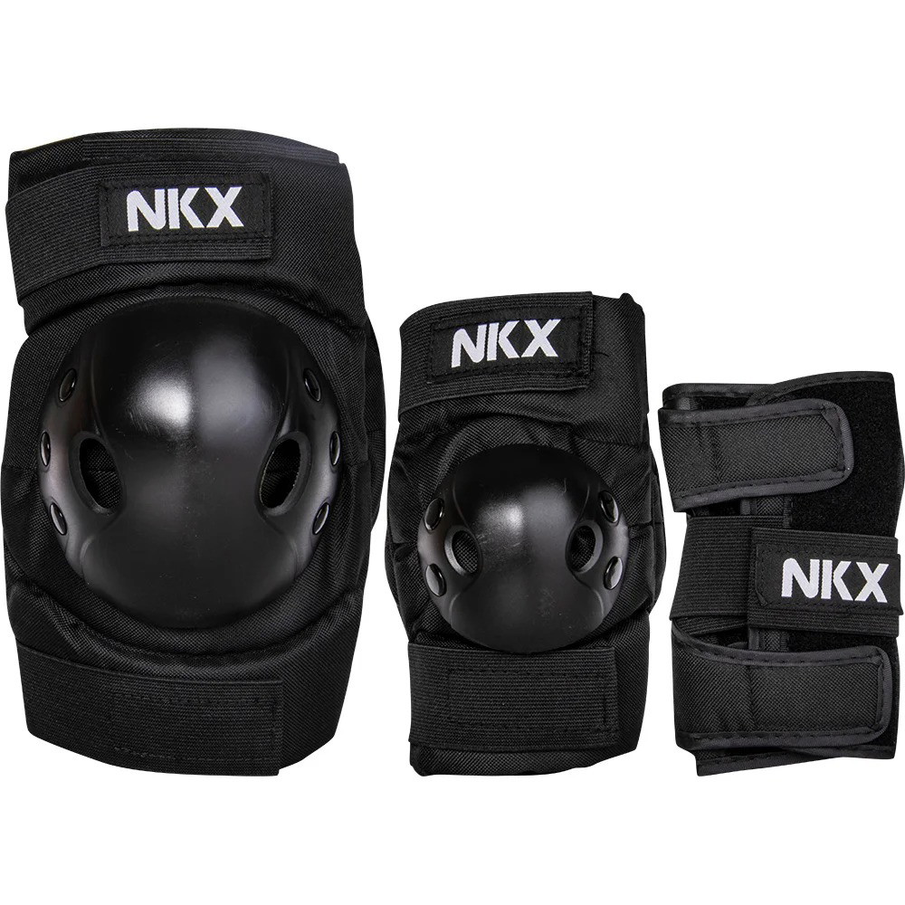 NKX Kids 3-Pack Pro Protective Gear - Ginocchiere, Gomitiere e Protezioni per Polsi