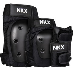 NKX 3-Pack Pro Protective Gear - Ginocchiere, Gomitiere e Polsiere