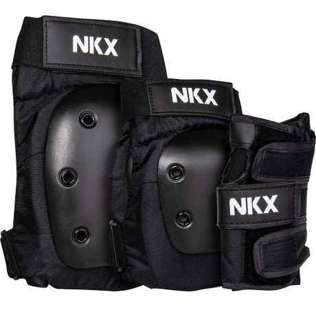 NKX 3-Pack Pro Protective Gear - Ginocchiere, Gomitiere e Polsiere
