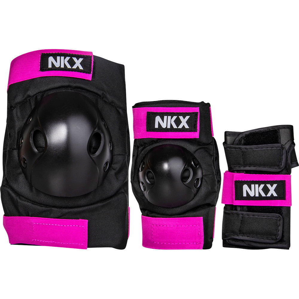 NKX Kids 3-Pack Pro Protective Gear - Ginocchiere, Gomitiere e Protezioni per Polsi