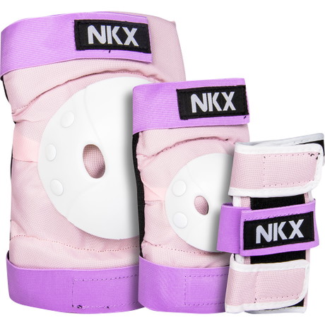 NKX Kids 3-Pack Pro Protective Gear - Ginocchiere, Gomitiere e Protezioni per Polsi