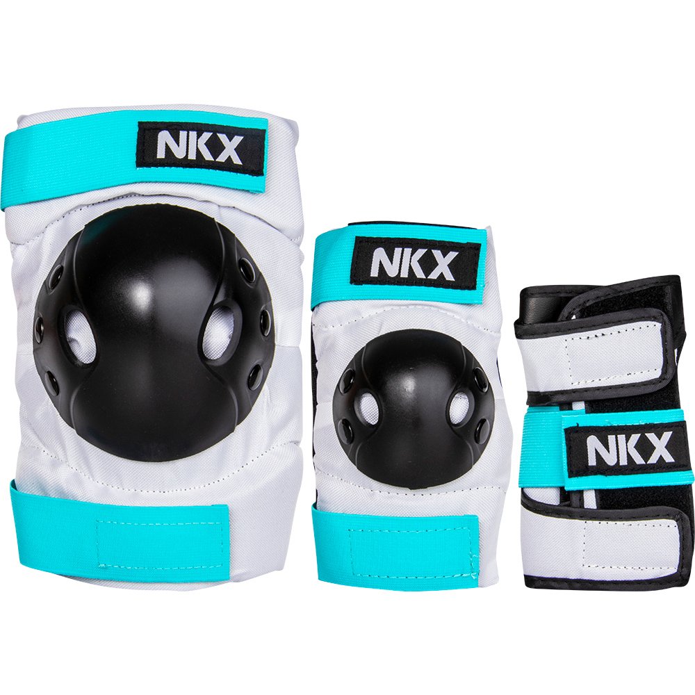 NKX Kids 3-Pack Pro Protective Gear - Ginocchiere, Gomitiere e Protezioni per Polsi