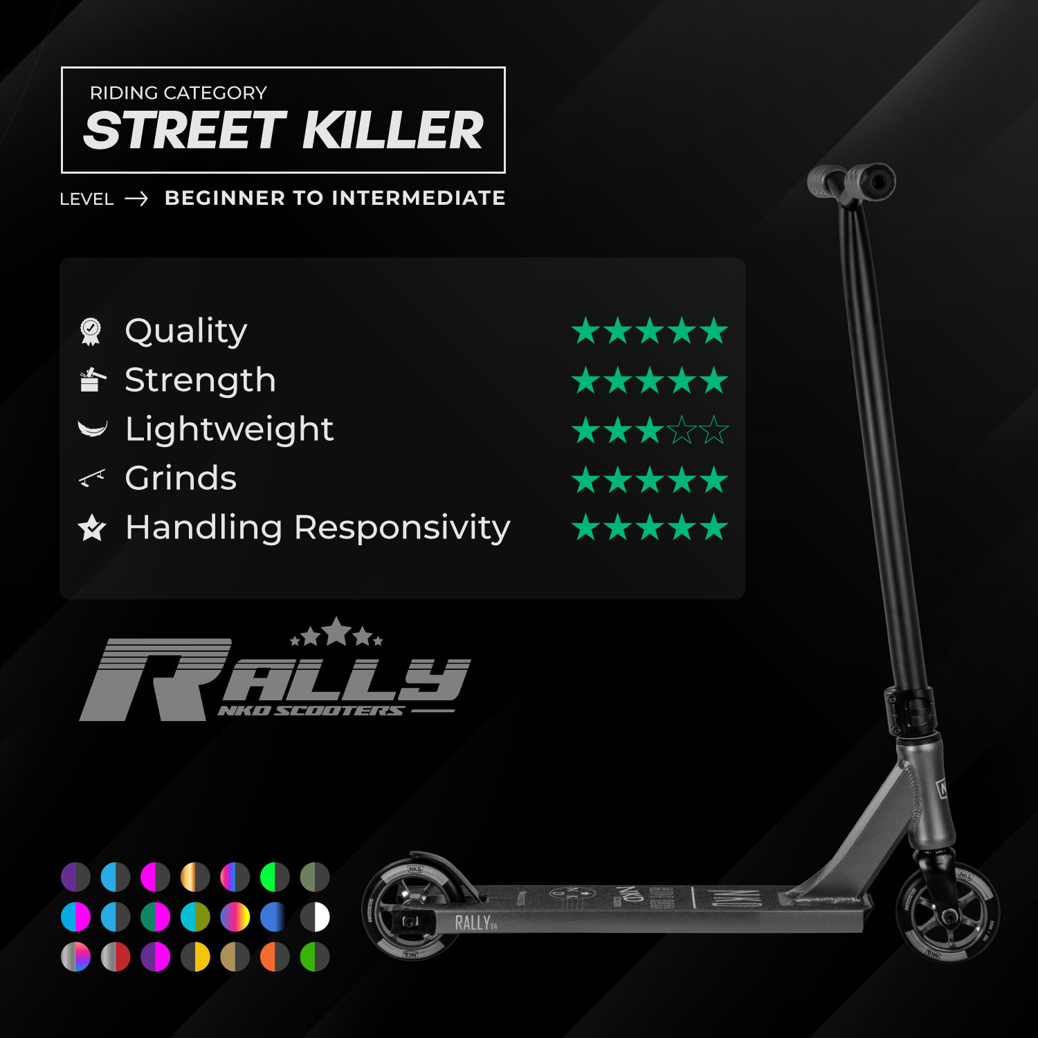 NKD Rally Stunt Scooter