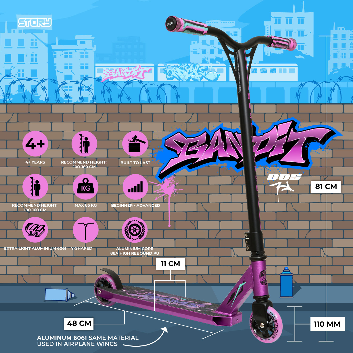 Story Bandit DOS Stunt Scooter