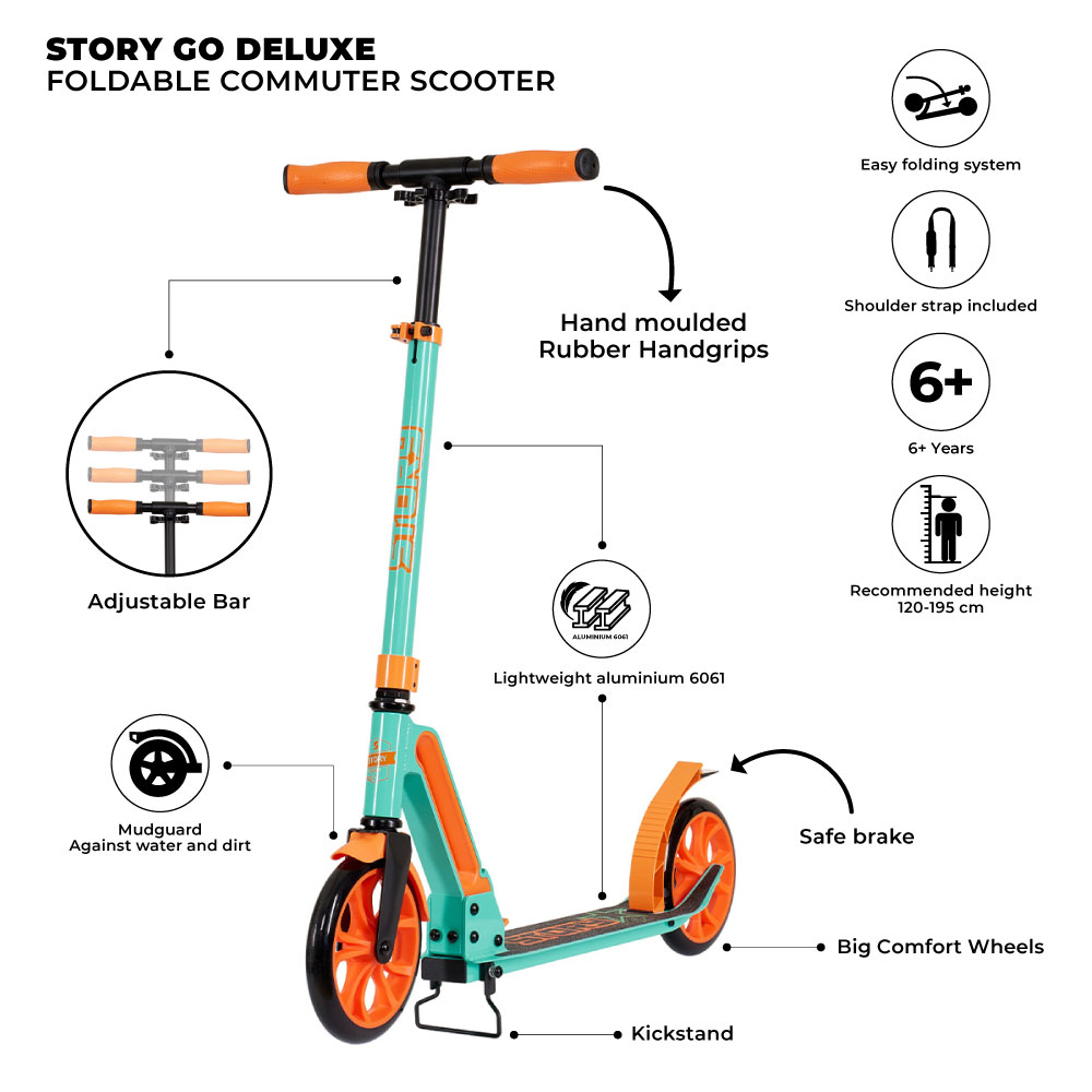 Story GO Deluxe Scooter Commuter Pieghevole
