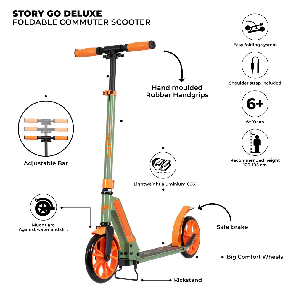 Story GO Deluxe Scooter Commuter Pieghevole