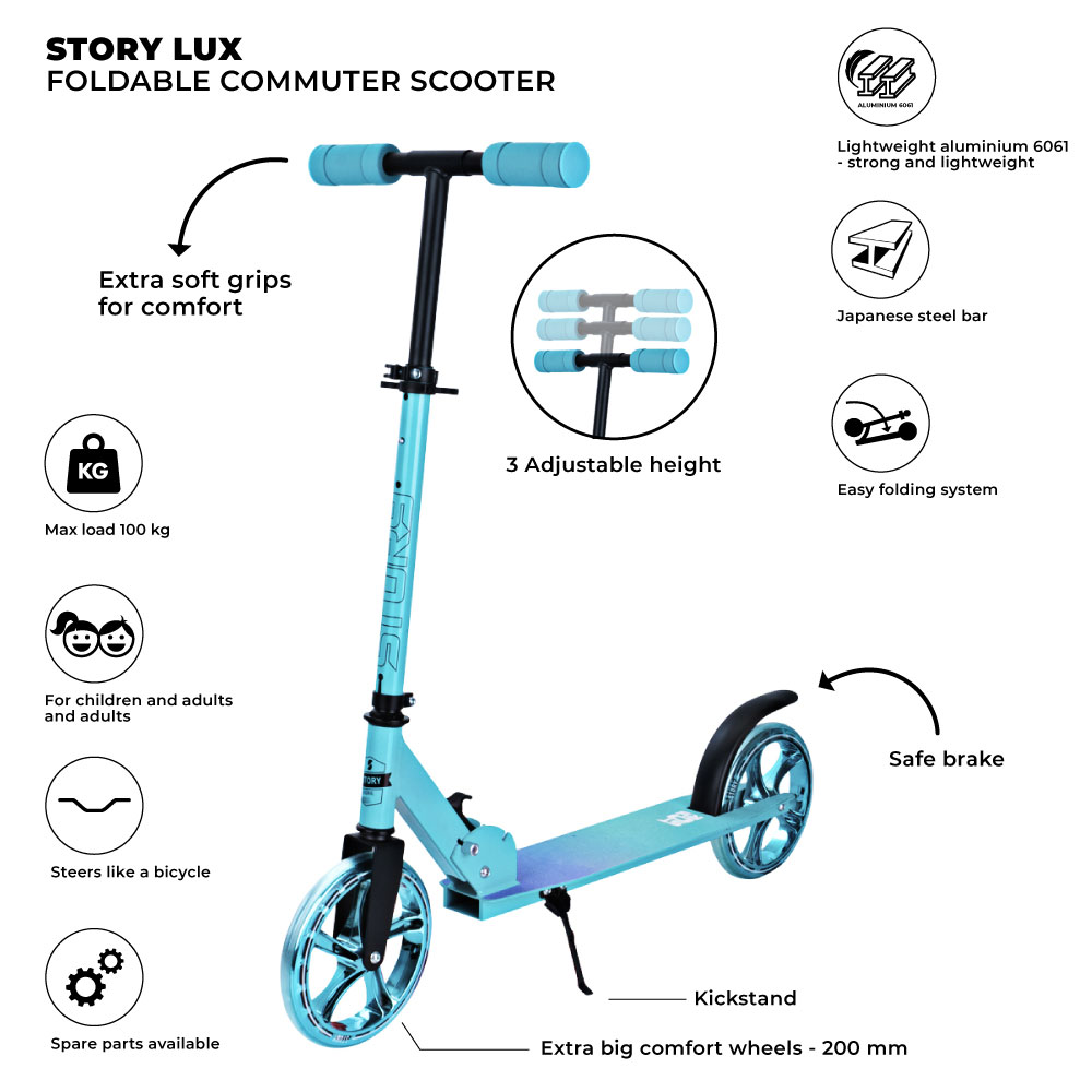 Story Lux Scooter Commuter Pieghevole