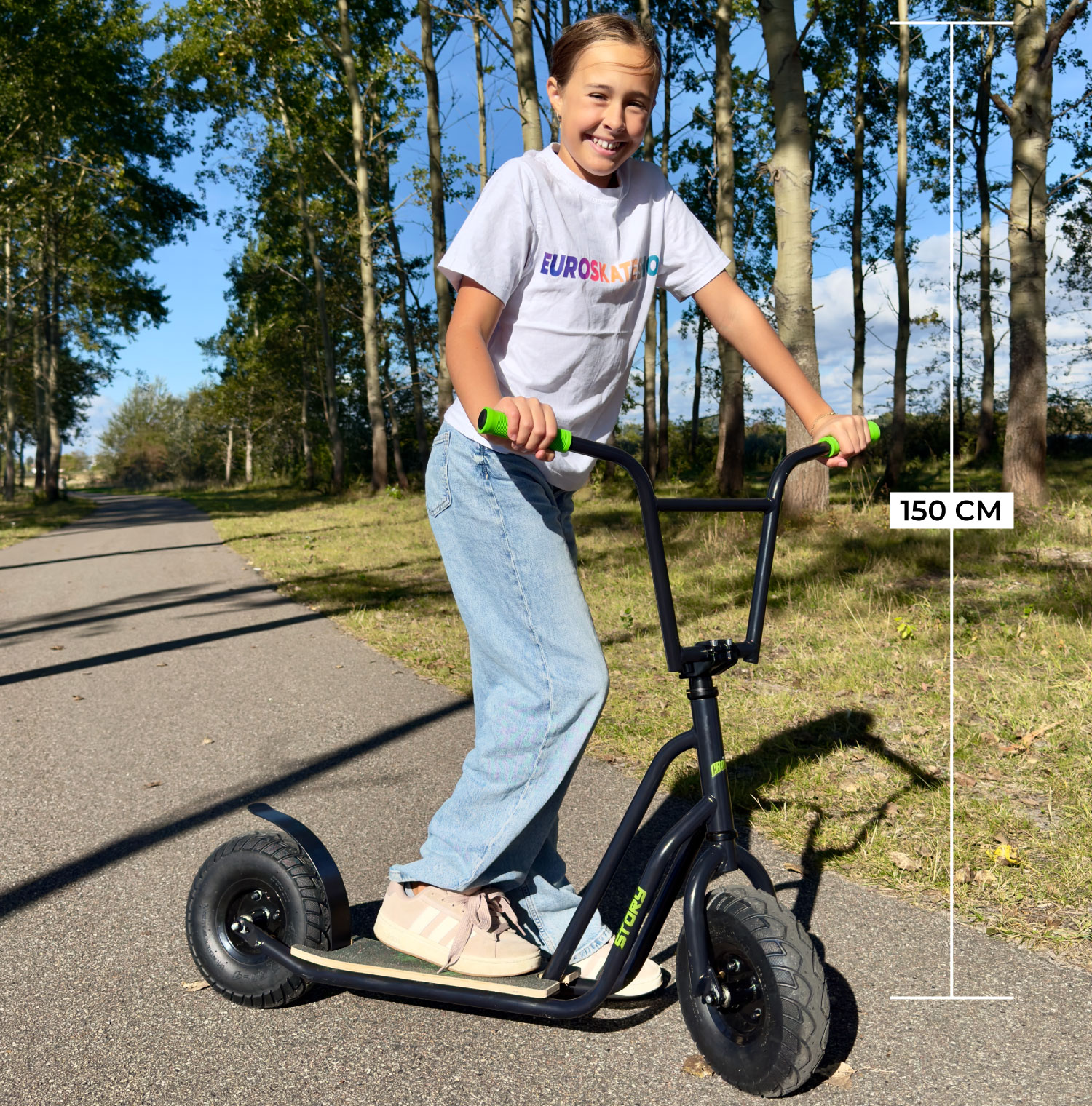 Story Urban Chopper Scooter con ruote a gomma piatta