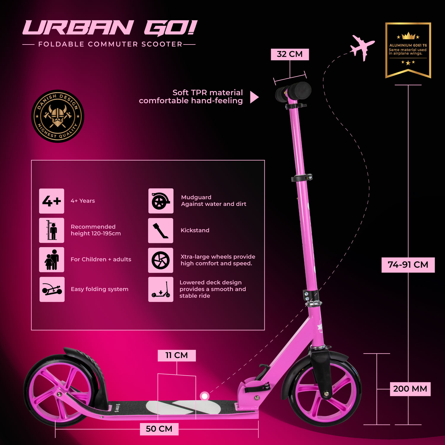 Story Urban GO! Scooter Commuter Pieghevole