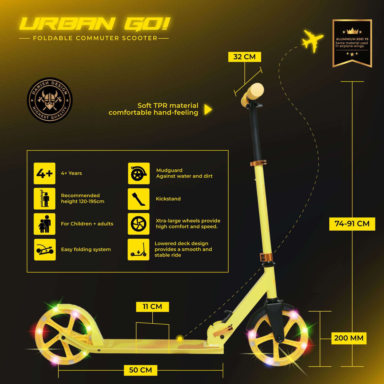 Story Urban GO! Scooter Commuter Pieghevole