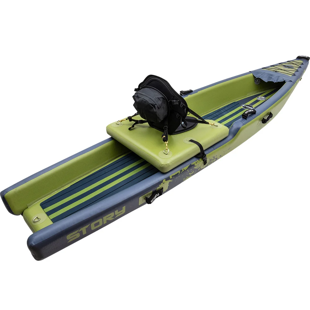 Story Híbrido Sit-on-top "Story Hunter" para caça, pesca, canoagem e SUP - inflável.