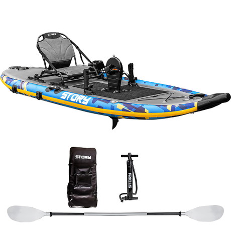 Kayak/SUP pedale ibrido gonfiabile singolo Story
