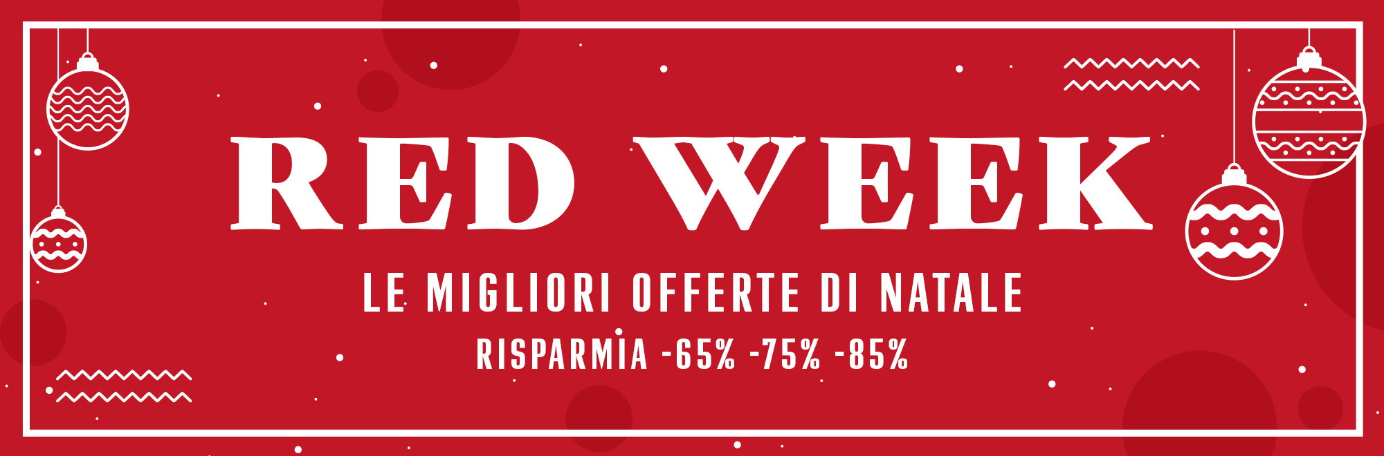 Banner promozionale Red Week